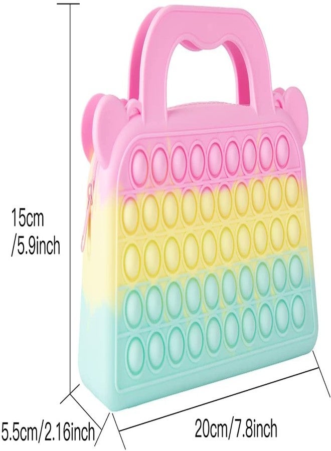 CLAPONE Poppet Pop It Toy for Kids Multicolor Fidget Toy with Popping Sounds, Sensory Toy, Stress Relief, Anxiety Relief, Daytime & Nighttime Use, Classroom (Multicolor, Hand Bag Shape Pop It) - Image 5